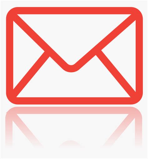 Message Clipart Mail Symbol Transparent Background Red Email Icon Hd