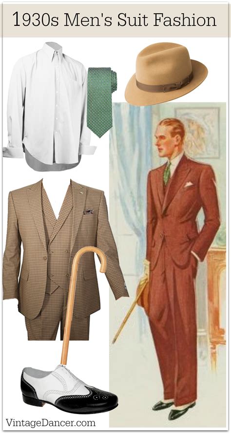 1930s men's suit fashion history. 1930s Menswear Outfit & Clothing Ideas