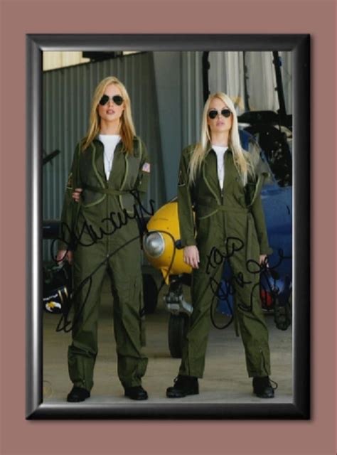 Kayden Kross And Jesse Jane Top Gun Pilots Parody Adult Models Signed Autographed Poster Photo A4 8