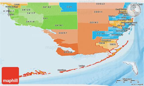 Physical Map Of Zip Codes Starting With 330 Images And Photos Finder