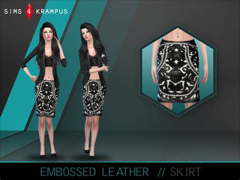 Leather Skirt And Jacket At Sims 4 Krampus Sims 4 Updates Images And