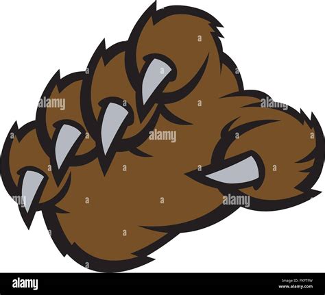 Bear Claw Vector Illustration Stock Vector Image And Art Alamy