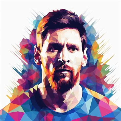 Premium Photo Leonel Messi Argentine Jersey Digital Art