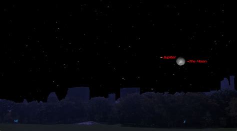 See Jupiter And The Moon Shine Together In Tonights Sky Space