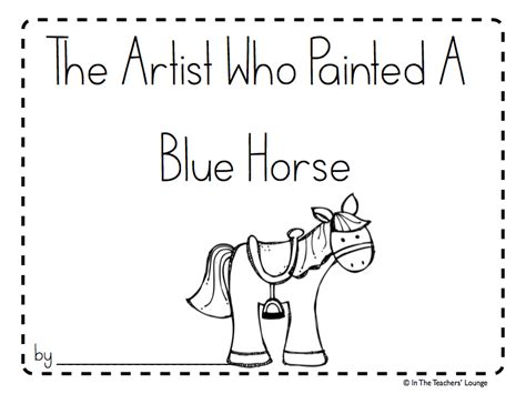 In The Teachers Lounge Painting Blue Horses