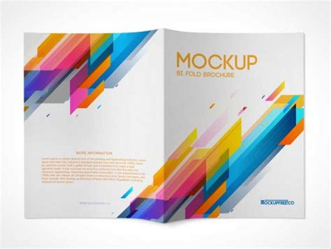 2 Panel Brochure Front And Back Covers Psd Mockup Psd Mockups