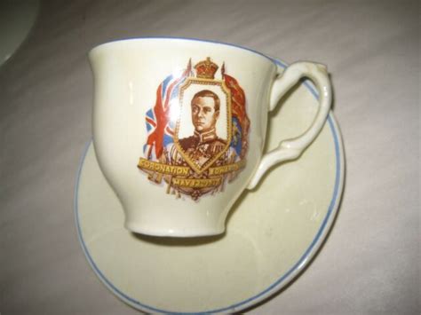 Coronation King Edward Viii May 12 1937 Six Cups And Saucers Ebay