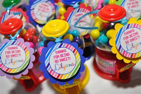 Favor Tags Candy Sweet Shoppe Birthday 1st Birthday Rainbow Party