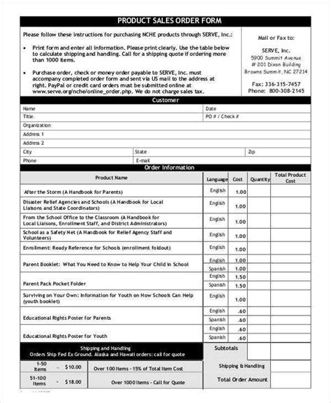 13 Sales Order Forms Free Samples Examples Format Download