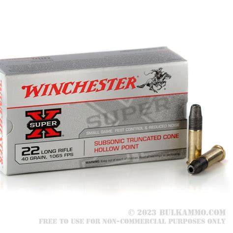 500 Rounds Of Bulk 22 Lr Ammo By Winchester 40gr Tc Hp
