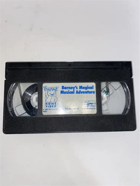 VHS TAPE BARNEY Barneys Magical Musical Adventure Sing Along Ages 2 8