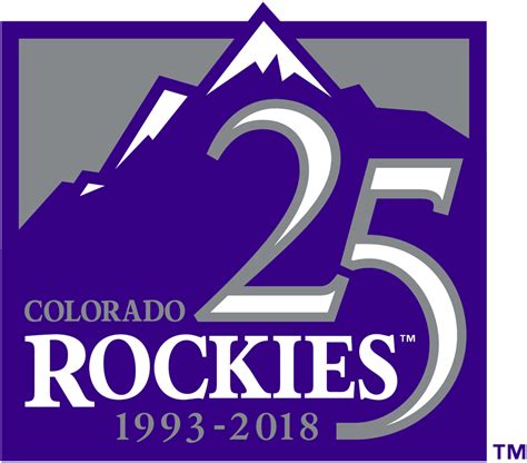Colorado Rockies Anniversary Logo National League Nl Chris