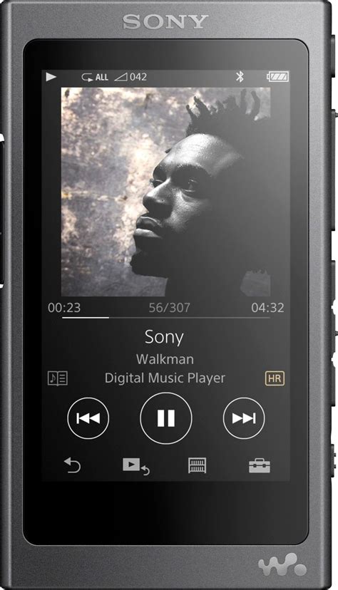 Best Buy Sony Walkman Nw A35 Hi Res 16gb Mp3 Player Charcoal Black