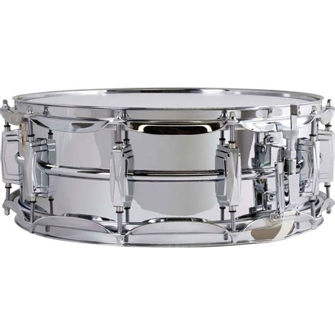 Ludwig Lm400 Supra Phonic 5 X 14 Snare Drum Smooth Chrome Plated