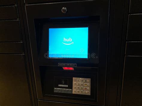 An Amazon Hub Locker In An Apartment Complex Where Packages Are