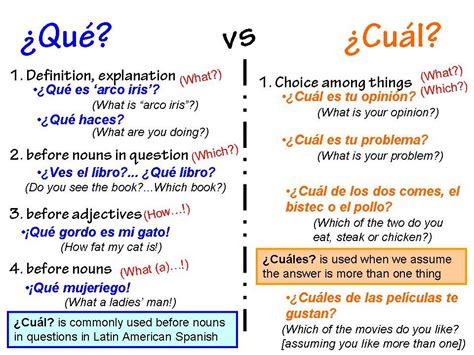 A Little Help With Qué Vs Cuál Learning Spanish Vocabulary Learning