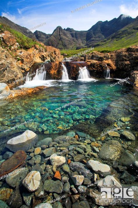 Fairy Pools Isle Of Skye Scotland Stock Photo Picture And Rights