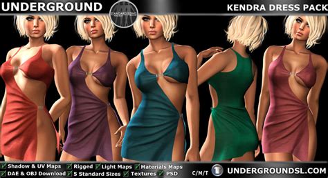 Second Life Marketplace [ug Mesh] Kendra Dress Pack