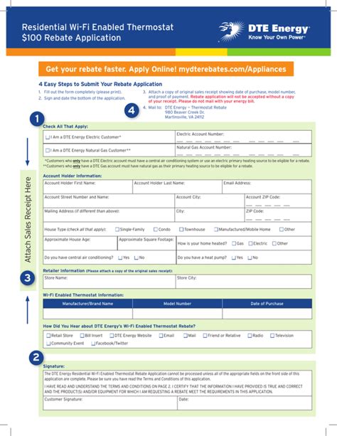 Consumers Energy Wifi Thermostat Rebate Form