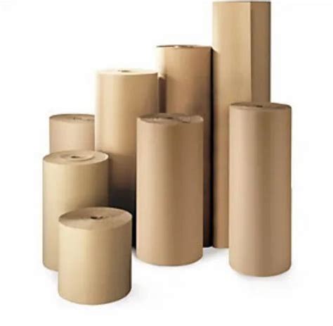 Brown Paper Corrugated Rolls Packaging Type Roll Gsm 80 120 Gsm