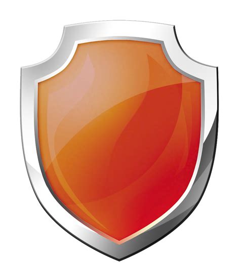 Orange Shield Png Image Free Picture Download