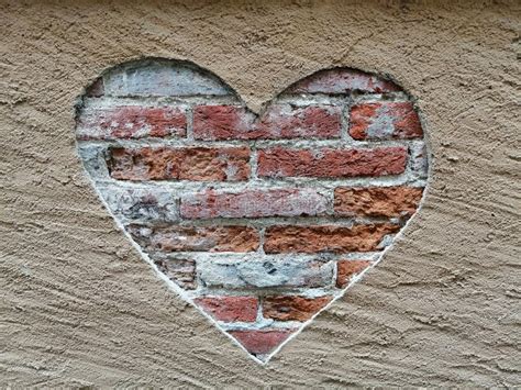 Street Art Love Represented On A Wall With A Heart Stock Photo Image