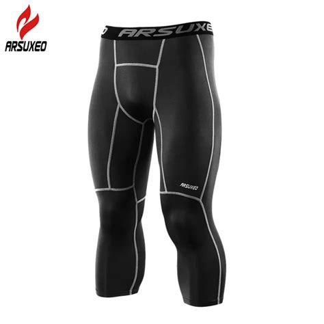 arsuxeo men s compression pants running tights leggings camouflage breathable sports yoga
