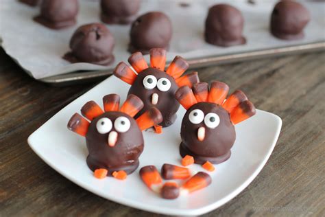 Oreo Cookie Balls Thanksgiving Turkey Pinkwhen