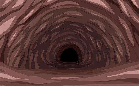 Underground Hole Cave Scene 6891149 Vector Art At Vecteezy