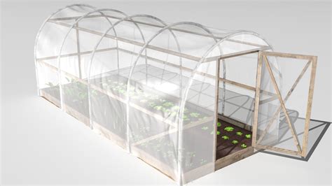 Plastic Greenhouse 3d Model Cgtrader