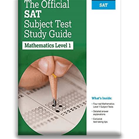 The Official Sat Subject Test In Mathematics Level 2 Study Guide