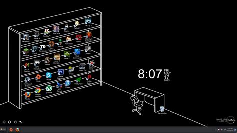 Arrange Your Desktop Icons On The Shelf Example In Comments