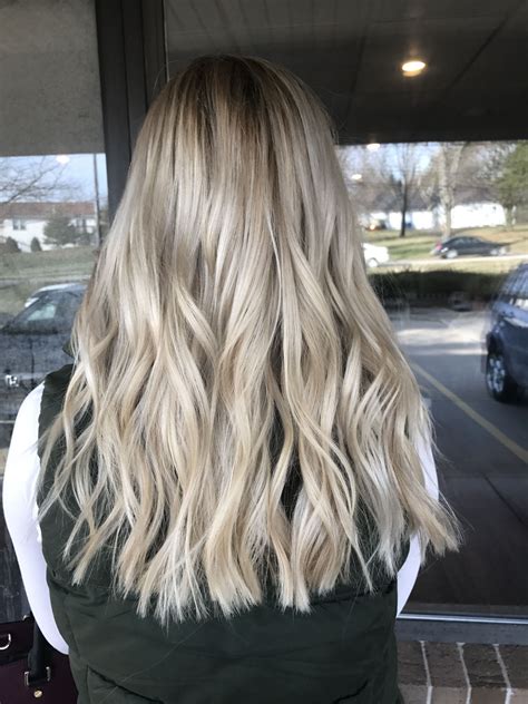 Blond Balayage Rooty Look Smudge Root Ac Portfolio Silky Hair