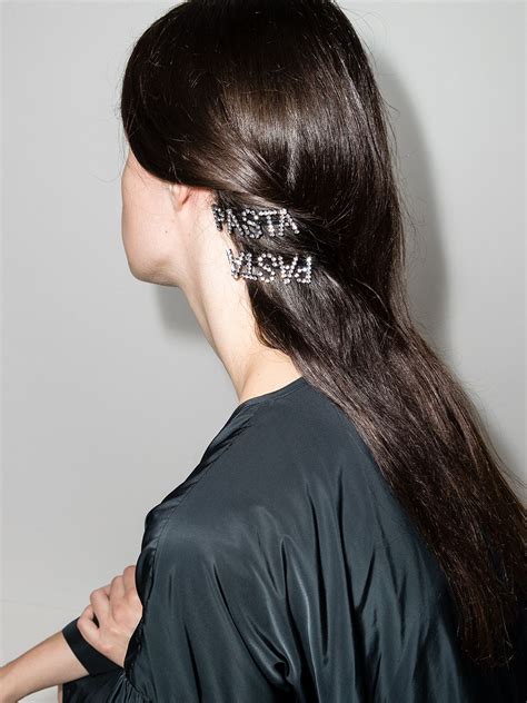 Ashley Williams Pasta Crystal Embellished Hair Pins Farfetch