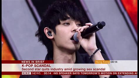 K Pop Sex Scandal Second Quits The Industry South Korea Bbc News 14th March 2019 Youtube