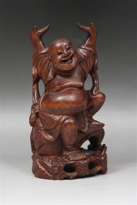 A Chinese Antique Wood Statue Of Buddha