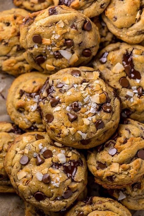 Brown Butter Coconut Chocolate Chip Cookies Baker By Nature Recipe