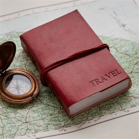 Handcrafted Leather Travel Journal By Paper High