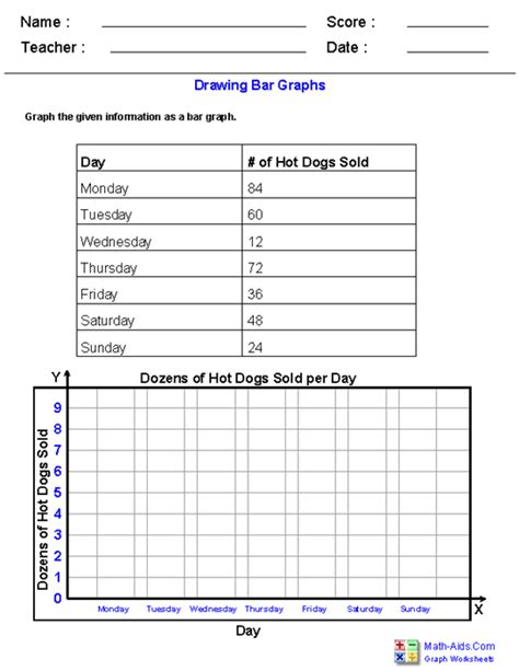 Charts graphs tables worksheets teacher worksheets. How to make a Bar Graph?