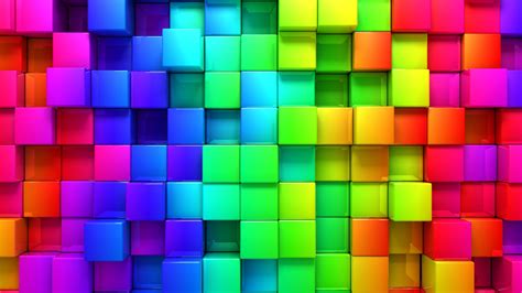 Wallpaper Colorful Symmetry Cube Pattern Circle Color Shape