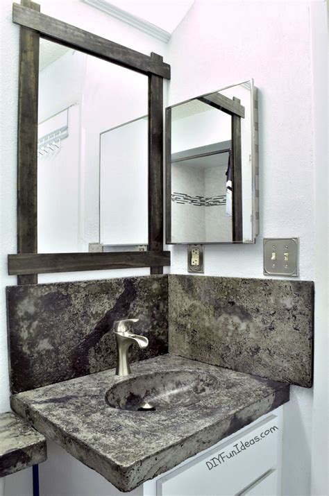 Top 9 bathroom vanities review 2021. HOW TO MAKE A CONCRETE COUNTERTOP OR VANITY TOP WITH INTEGRAL SINK - Do-It-Yourself Fun Ideas