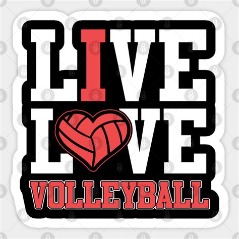 Volleyball Live Love Life Outdoor Heart Team Volleyball Player Sports T