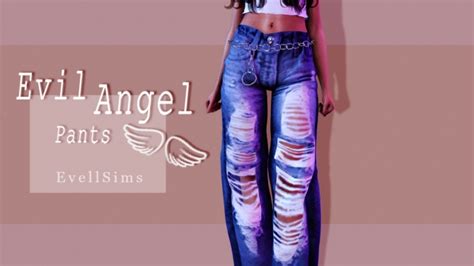 Evil Angel Pants At Evellsims Sims 4 Updates