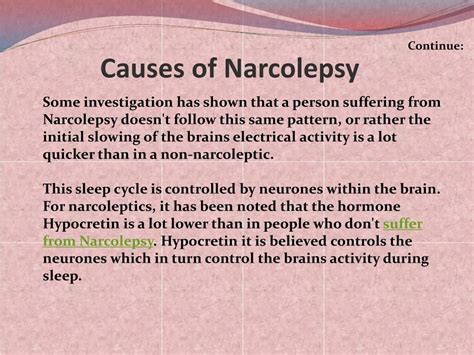 Ppt Narcolepsy Sleep Disorder Symptoms Causes And Treatment Powerpoint Presentation Id