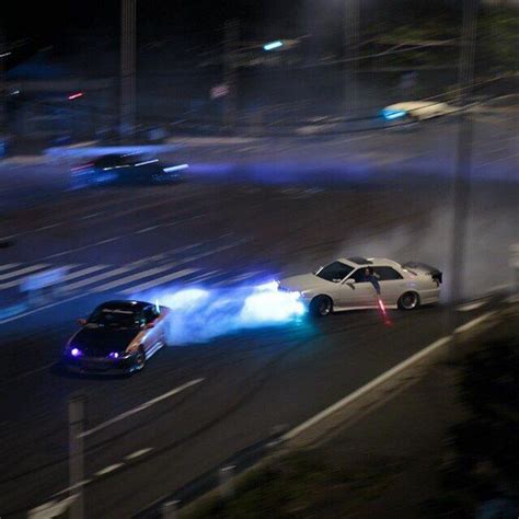 Cars in car park with fog at night photographic print by tim kahane. SWAGGER | Tokyo drift cars, Jdm wallpaper, Street racing cars