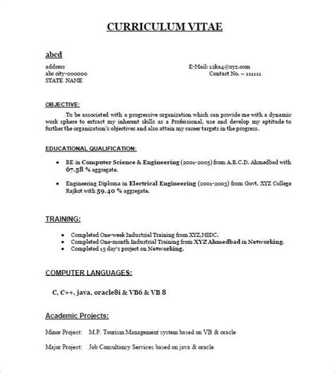 Resume format pros and cons. 16+ Resume Templates for Freshers - PDF, DOC | Free ...