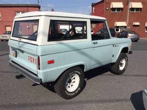 Seller Of Classic Cars 1970 Ford Bronco Blueblack