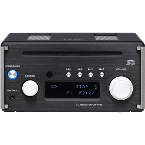 Teac High Resolution Cd Receiver With Fm Tuner Black Cr H101 B