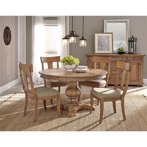 Hekman Wellington Hall Casual Round Dining Room Group Sprintz