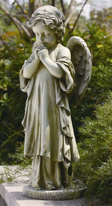 Roman Inc Young Praying Angel Garden Statue Anjos Estátuas De Anjo